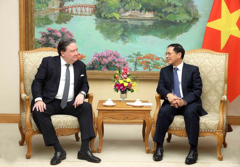 Deputy PM Bui Thanh Son receives US Ambassador E. Knapper